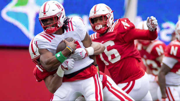 Elijah Jeudy No. 16 2023 Nebraska football spring game